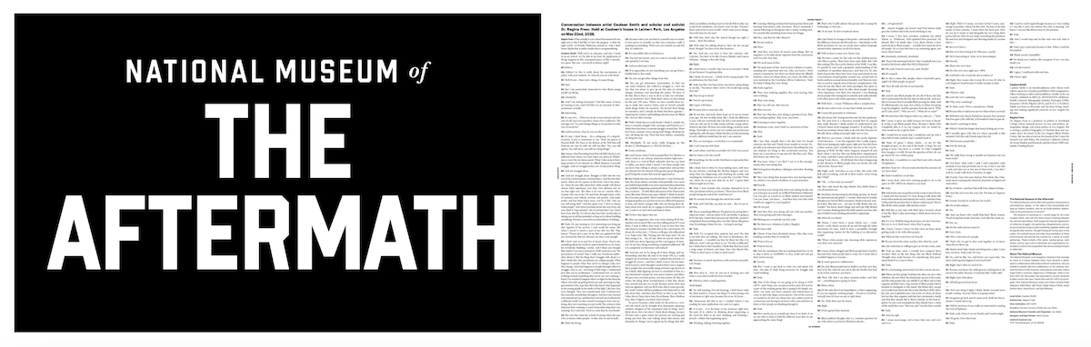 Side by side graphic showing front and back of broadsheet poster 