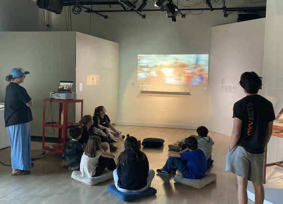 Occidental College students teach local LAUSD middle school students.