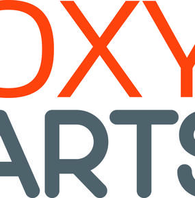 Stacked OXY ARTS logo on a white background