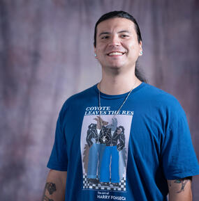 medium formal color portrait of River Garza