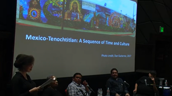 Still from the Quetzalcoatl Mural Project Lecture