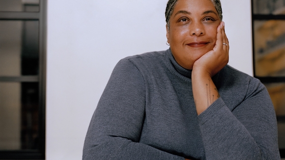 color portrait of Roxane Gay