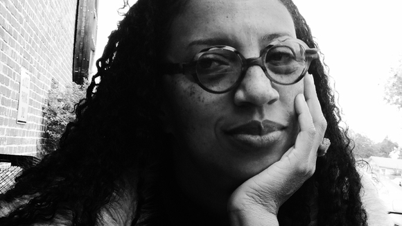 black & white close-up portrait of Robin Coste Lewis