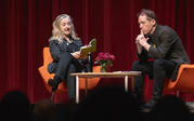 Rebecca Solnit reading from a book 