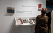 Gallery view of display for Ralph Ellison's "Invisible Man" and LIFE Magazine spread.