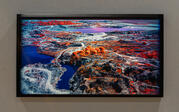 Framed view of Richard Mosse's "Still from Broken Spectre XIII, Rondônia"