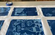 Cyanotype Drawing Workshop - finished pieces