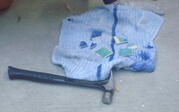 Hammer and towel